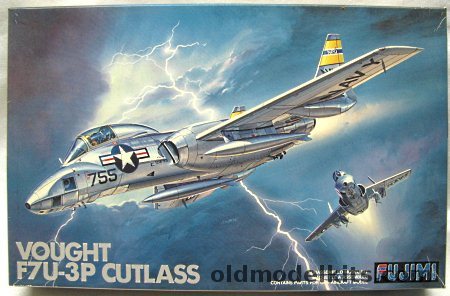 Fujimi 1/72 Vought F7U-3P Cutlass - (F7U3P), H-11 plastic model kit